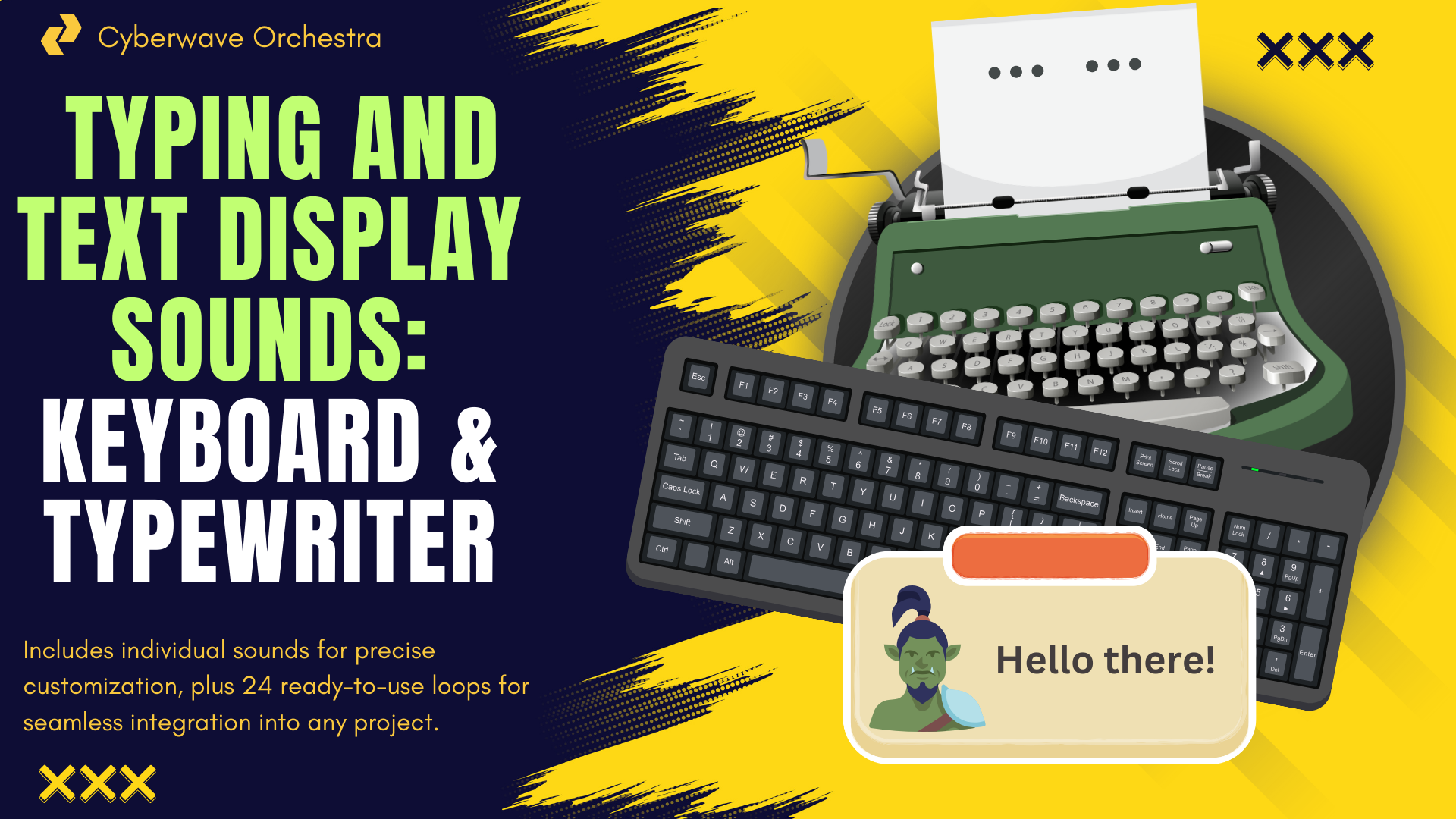 Typing And Text Display Sounds - Keyboard & Typewriter | Fab