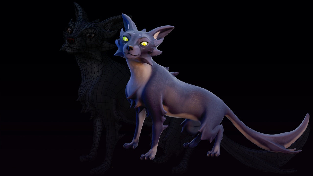 Media 1 for listing Stylized Cat - AR Ready Rigged Cartoon Character for Blender