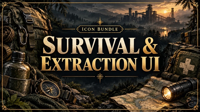 Survival & Extraction UI — Cobalt Game Assets