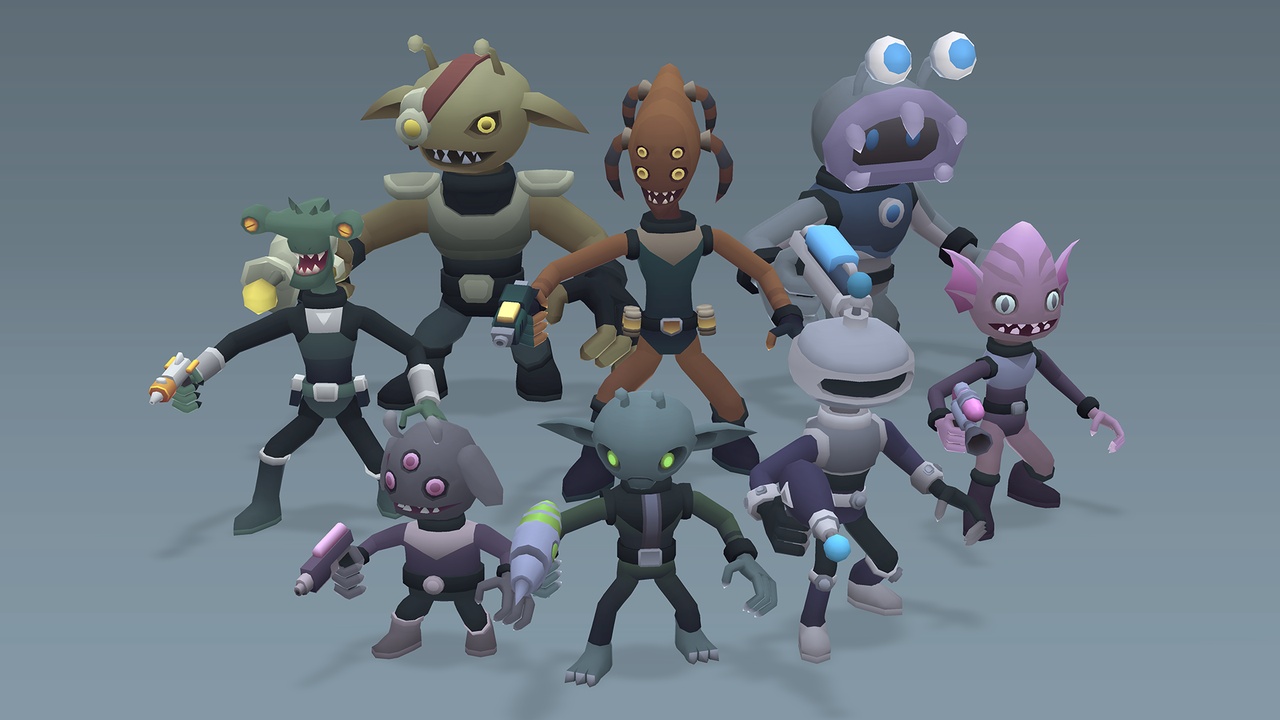 Media 1 for listing Stylized - CuteAliensPack