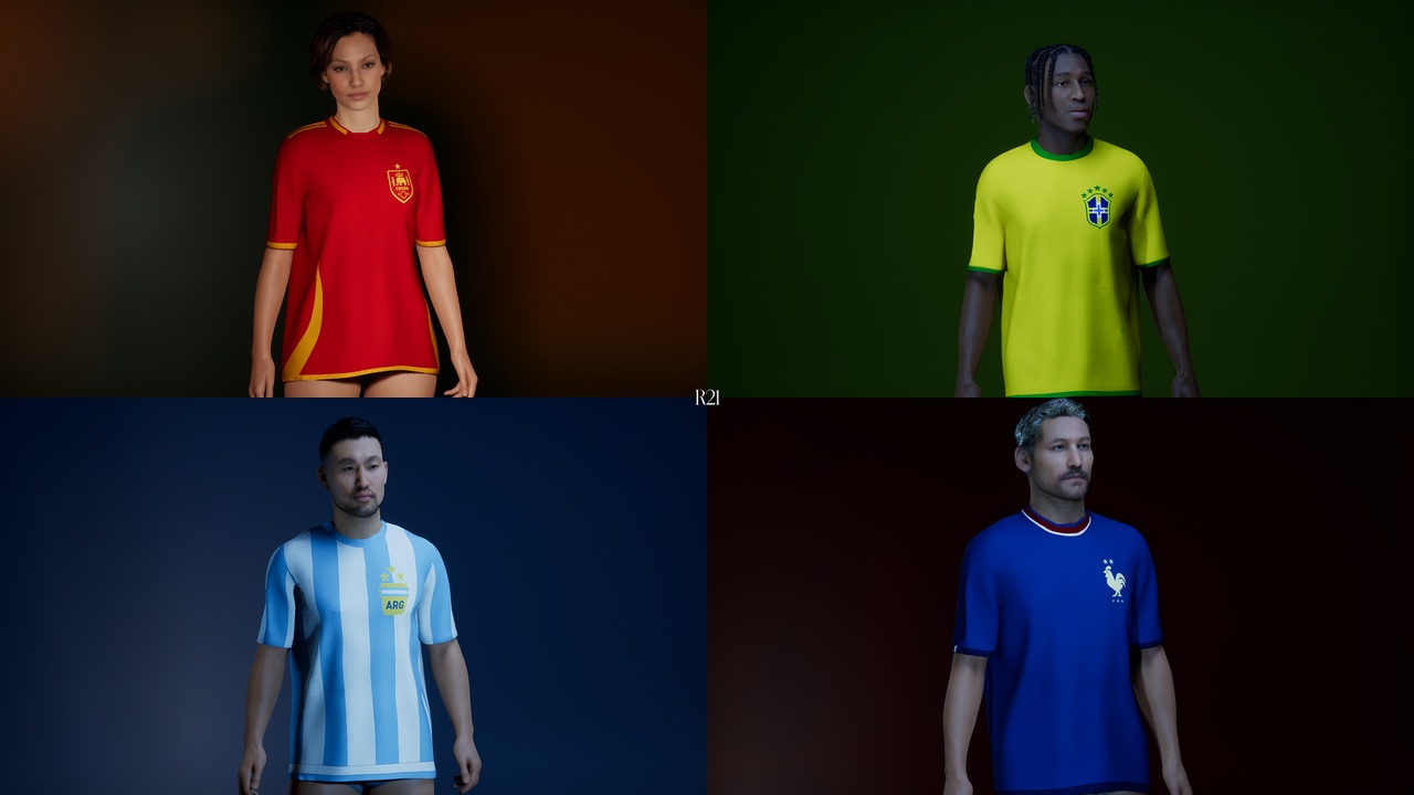 Media 1 for listing World Cup Bundle Vol.1 | Outfit Assets - Metahuman