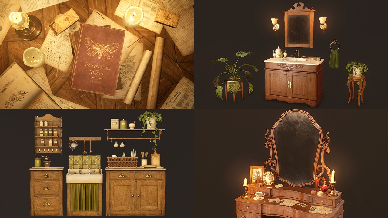 Media 1 for listing Victorian Furniture Props Сollection