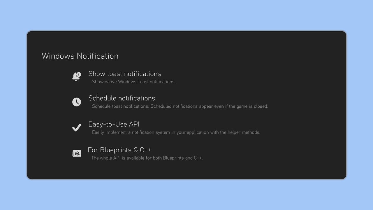 Media 1 for listing Notification for Windows