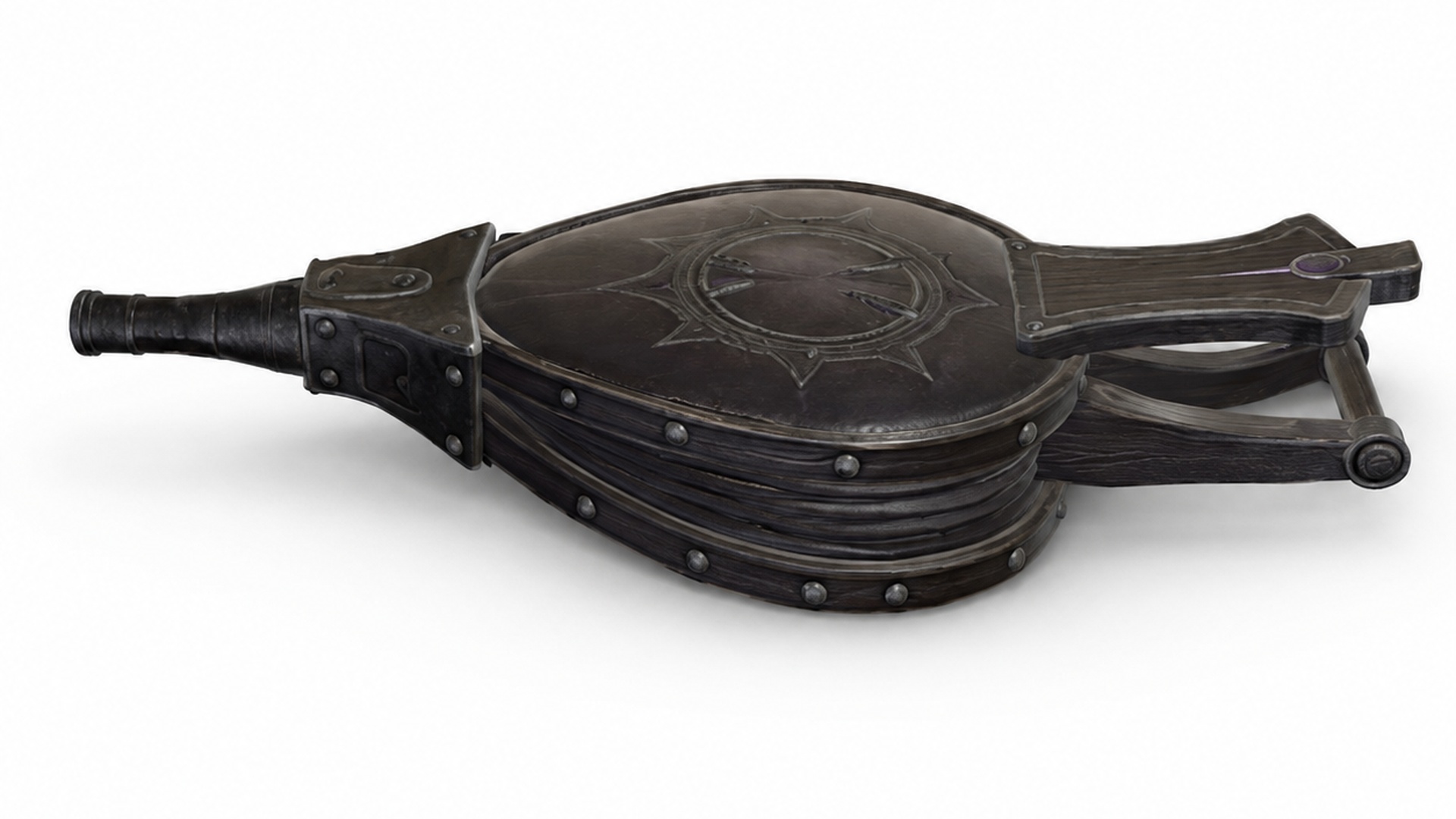 Void Knight Blacksmith Bellows - Dark Fantasy Forge Prop preview