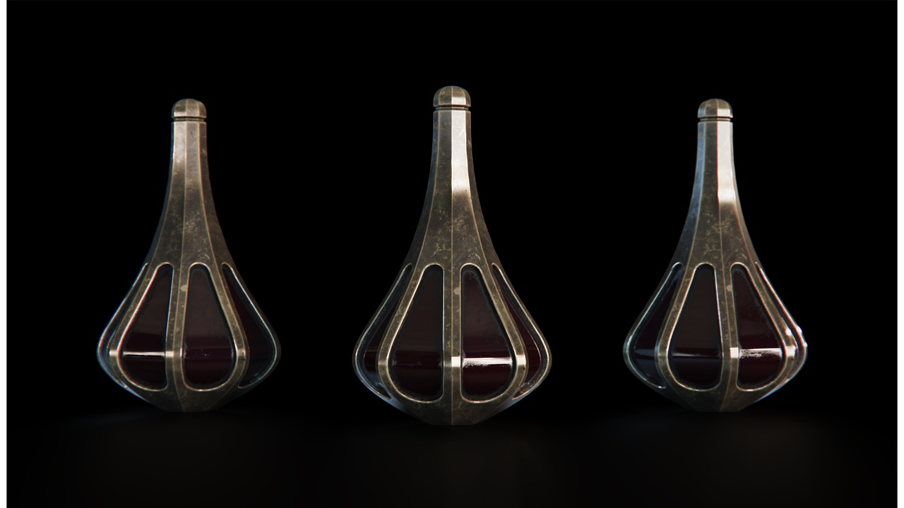 Media 1 for listing 3D Vampiric Vase Base Mesh – High-Quality Gothic Asset with PBR Textures