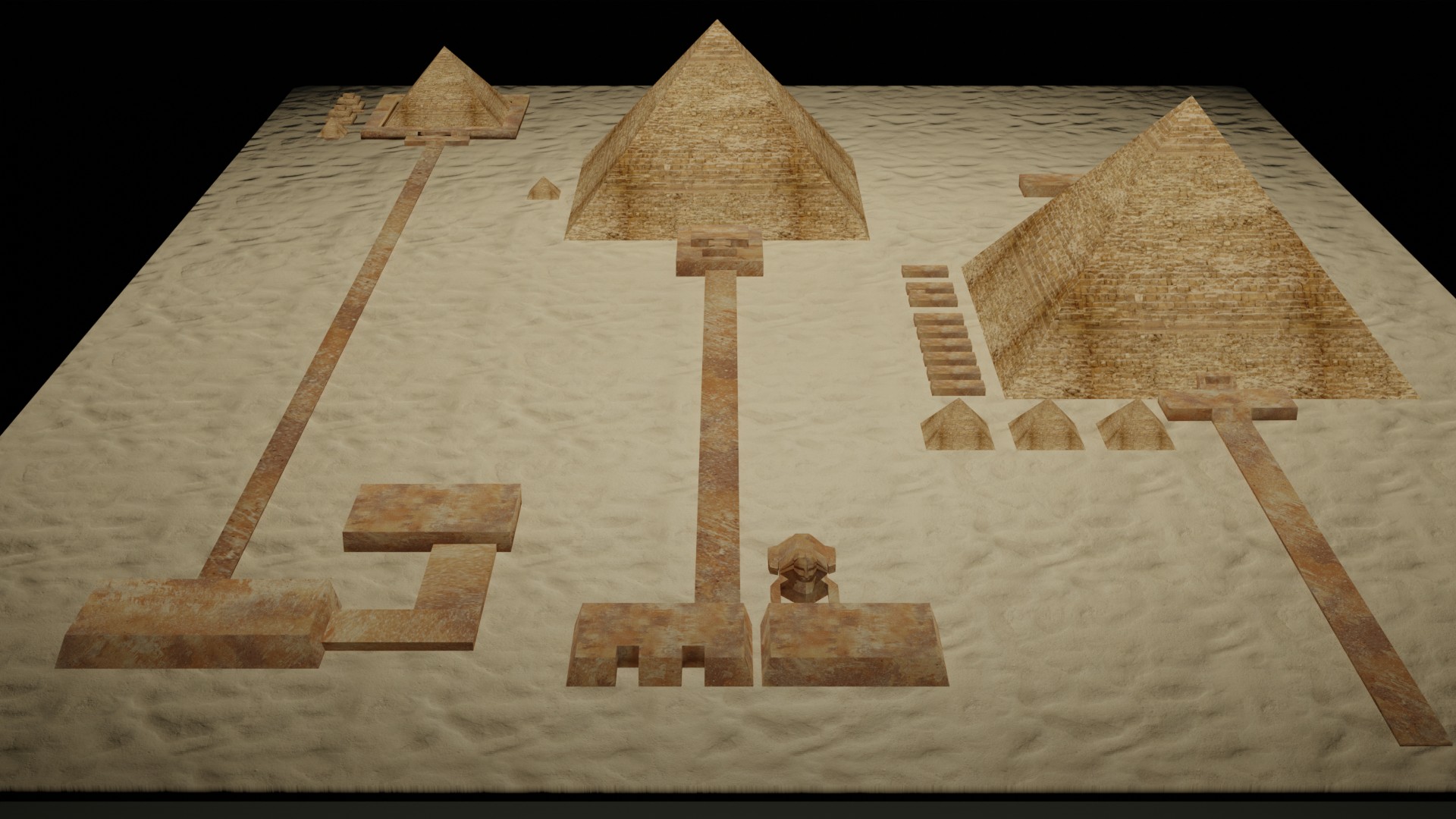 Egyptian Pyramids 3D Model | Fab