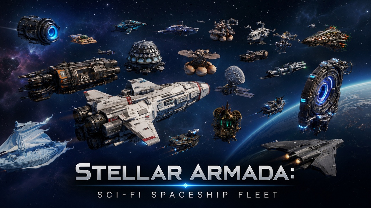 Media 1 for listing Stellar Armada: Sci-Fi Spaceship Fleet