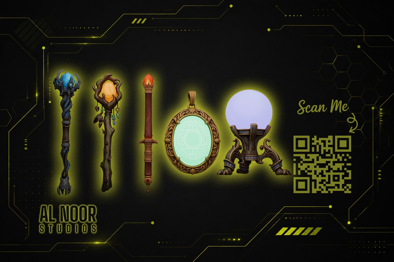 Media 1 for listing Fantasy Magic Artifacts Pack | Stylized RPG Magical Props Collection
