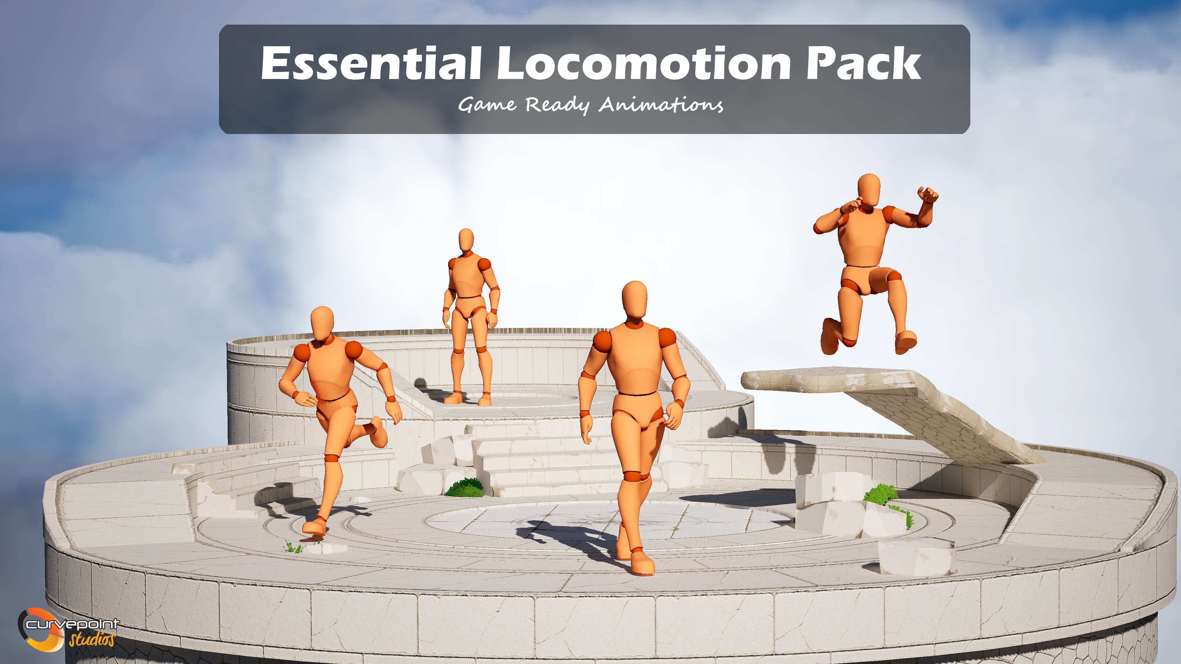 Game Ready Modality Animation Essential Locomotion Pack – 20+ Clean, Game-Ready Animations | Fab
