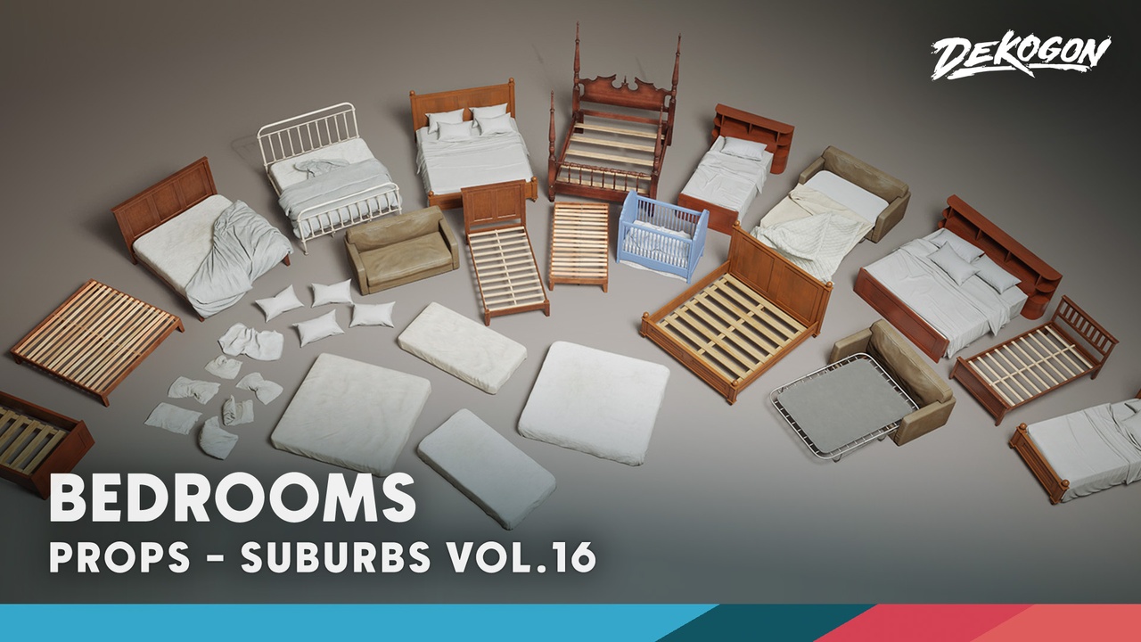 Media 1 for listing Suburbs VOL.16 - Bedroom (Nanite and Low Poly)