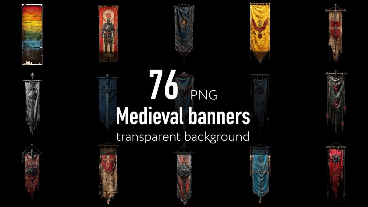 Media 1 for listing Medieval Banners