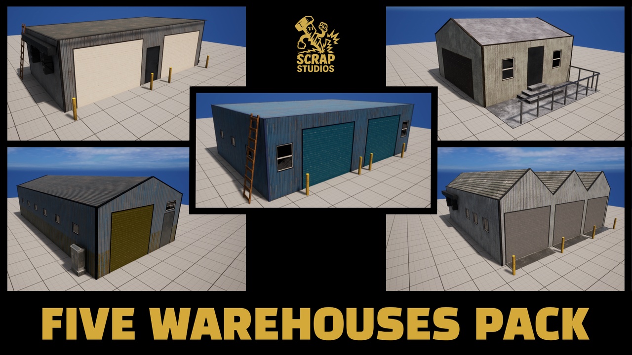 5 Warehouses Exterior Pack - V1 | Fab