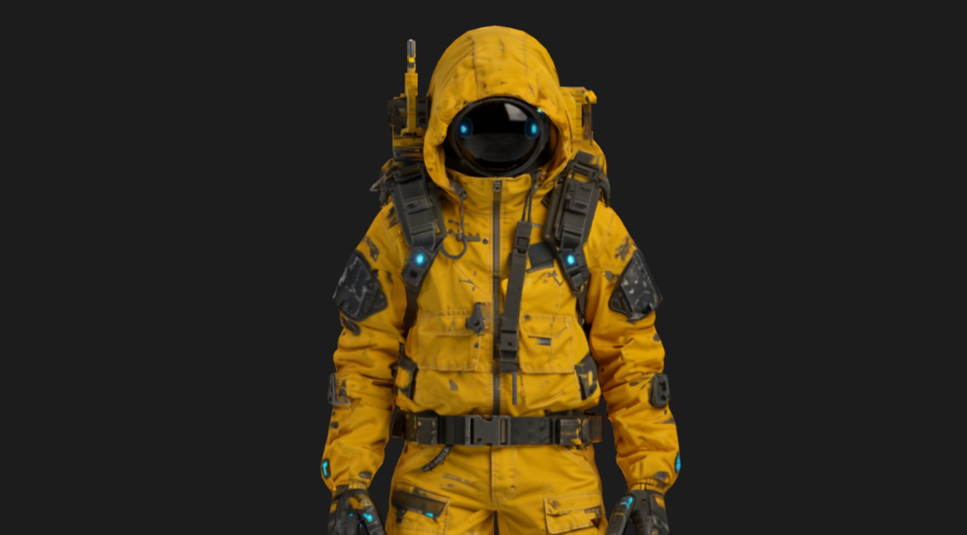 Media 1 for listing Deep-Space Stealth Spec-Ops Agent Low-Poly 3d Model