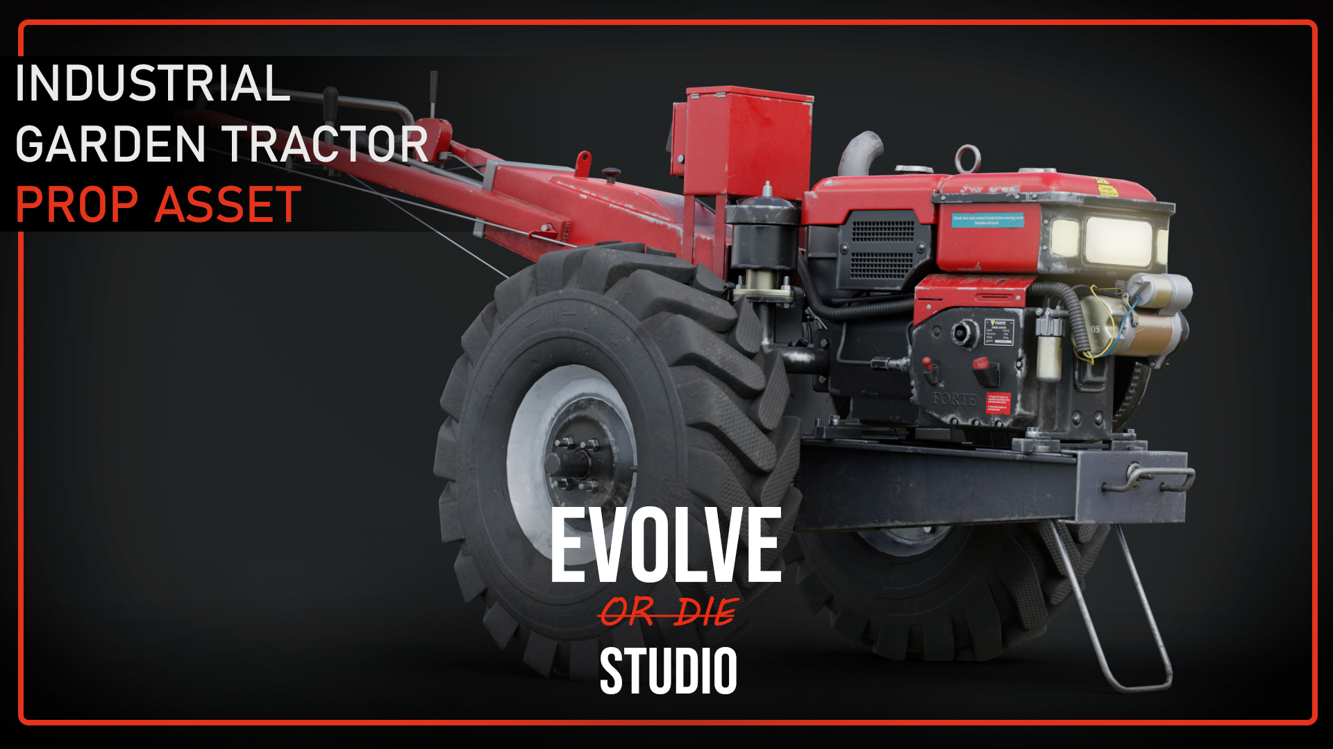 Industrial Prop Garden Tractor | Fab