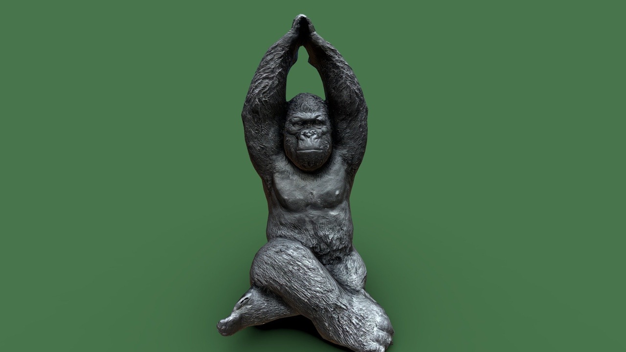 Media 1 for listing Gorilla statue photoscan