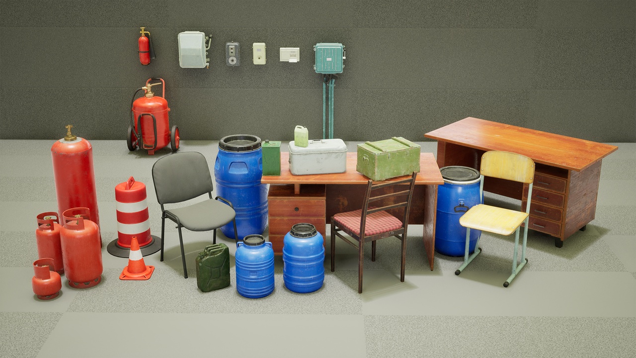 Media 1 for listing Industrial Props Pack