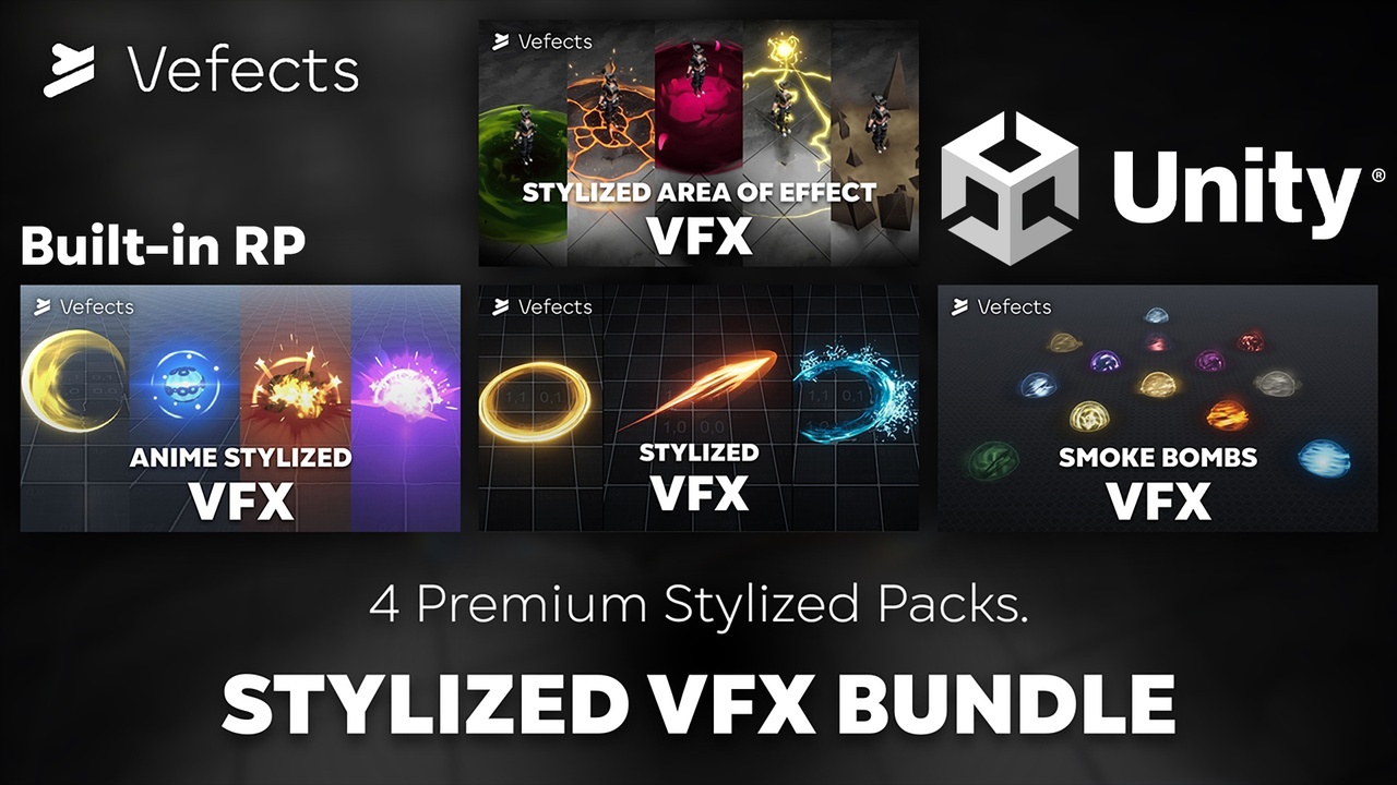 Media 1 for listing Unity BIRP Stylized VFX Bundle
