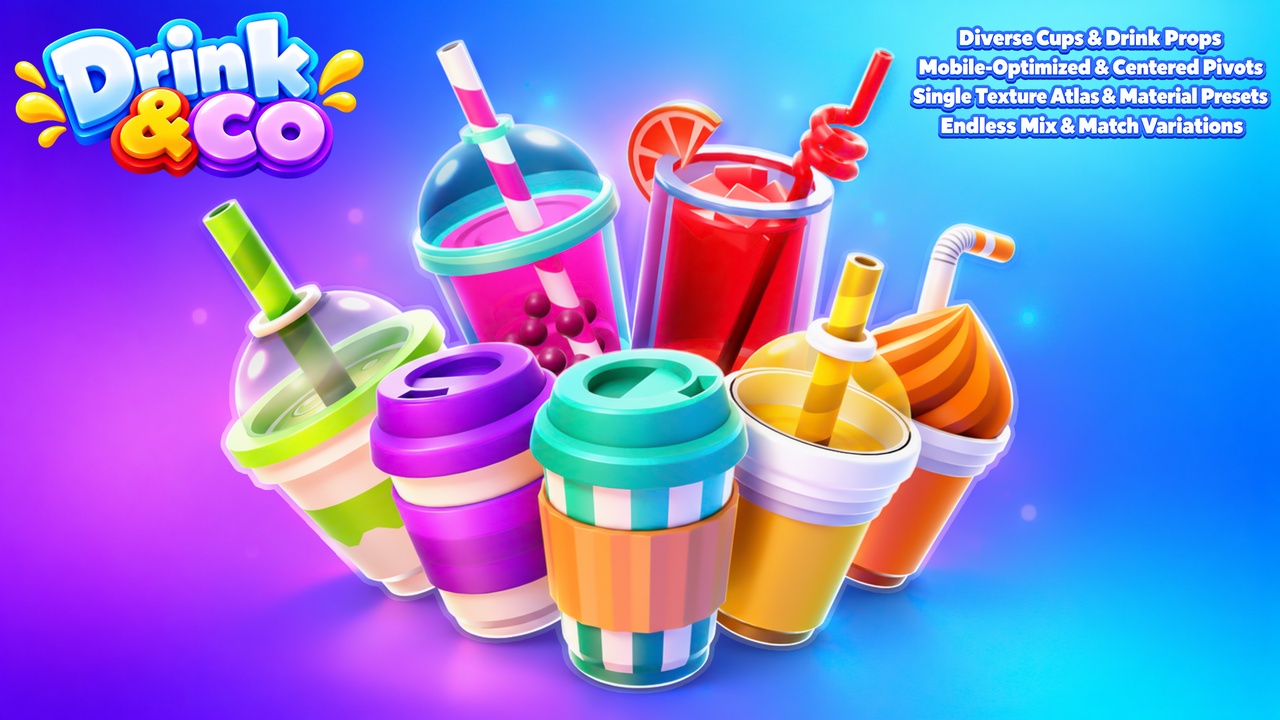 Media 1 for listing Drink & Co. - Modular 3D Collection