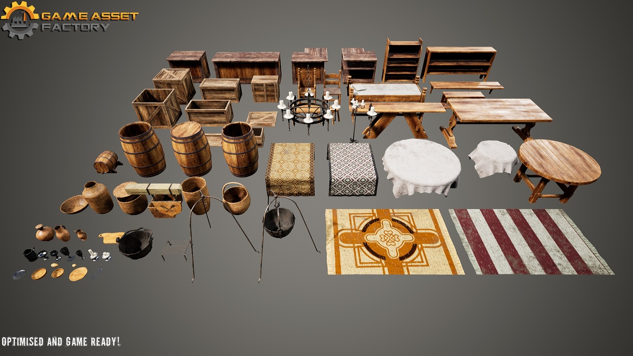Media 1 for listing Medieval Props Vol 1 Tavern