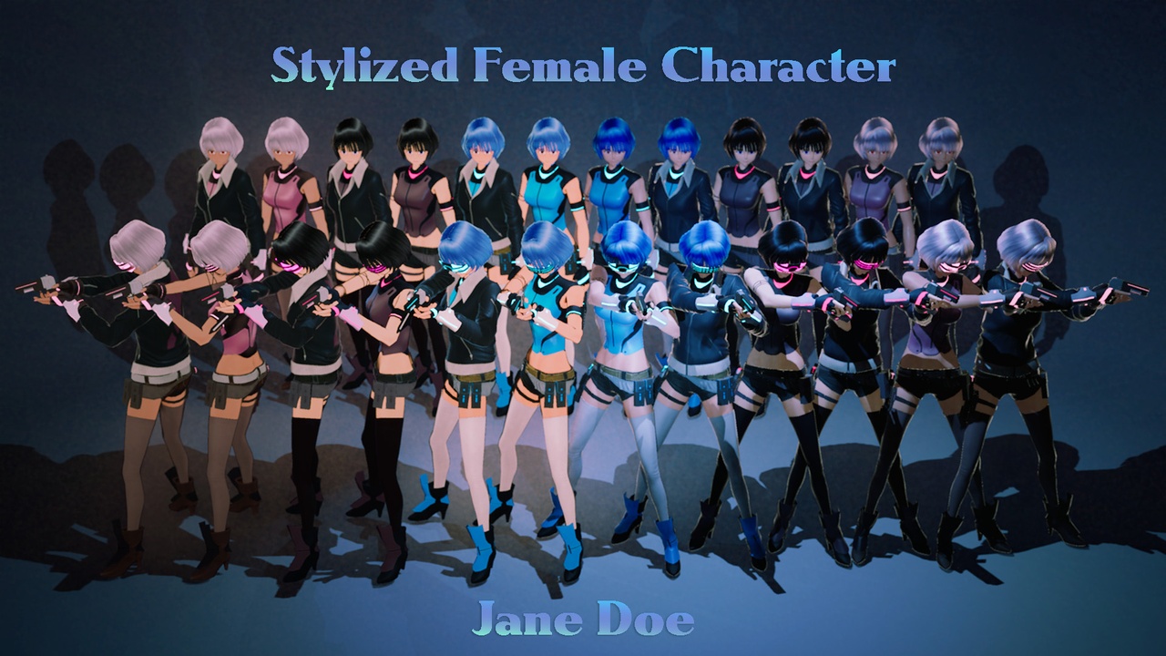 Media 1 for listing Stylized Female Character - JaneDoe
