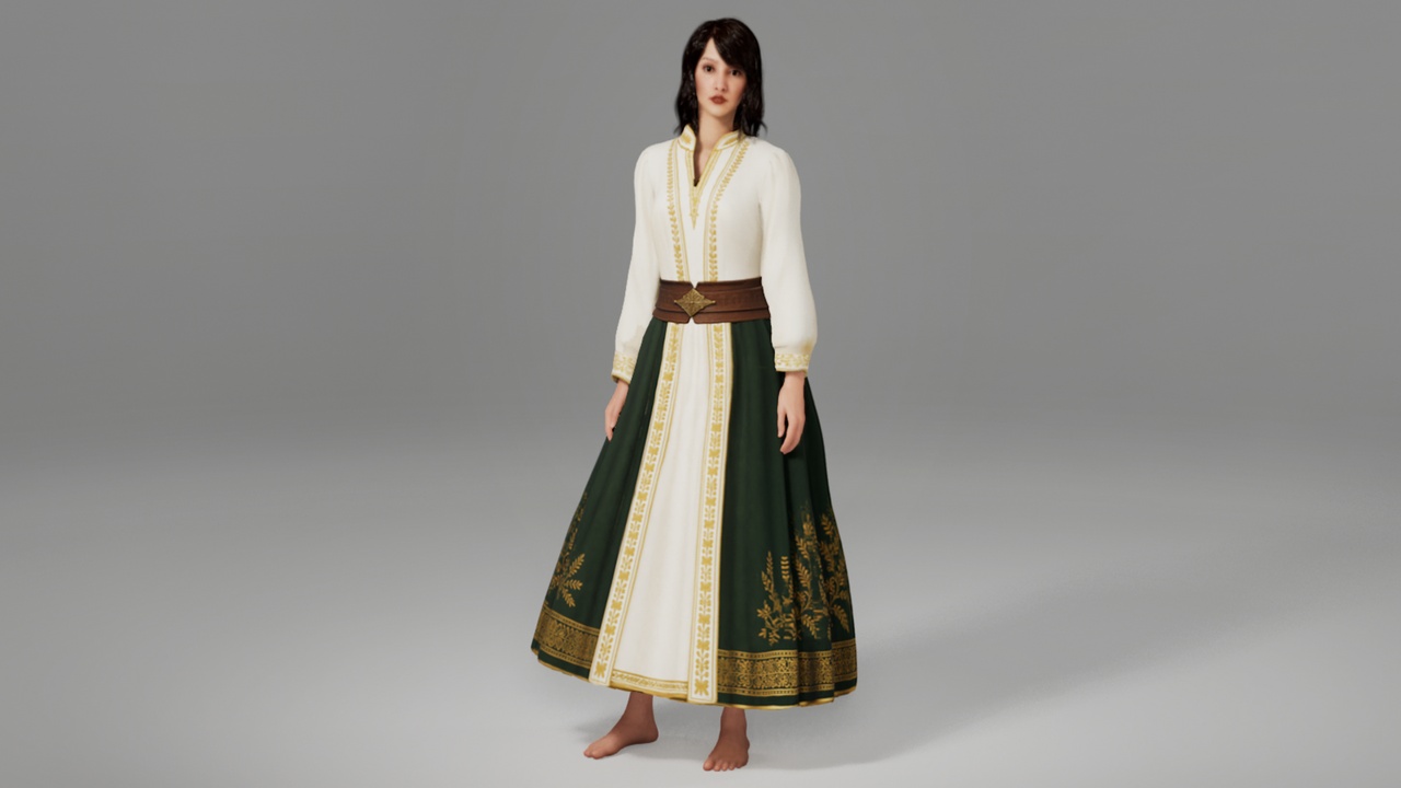 Media 1 for listing Medieval Noble Dress for MetaHuman_W
