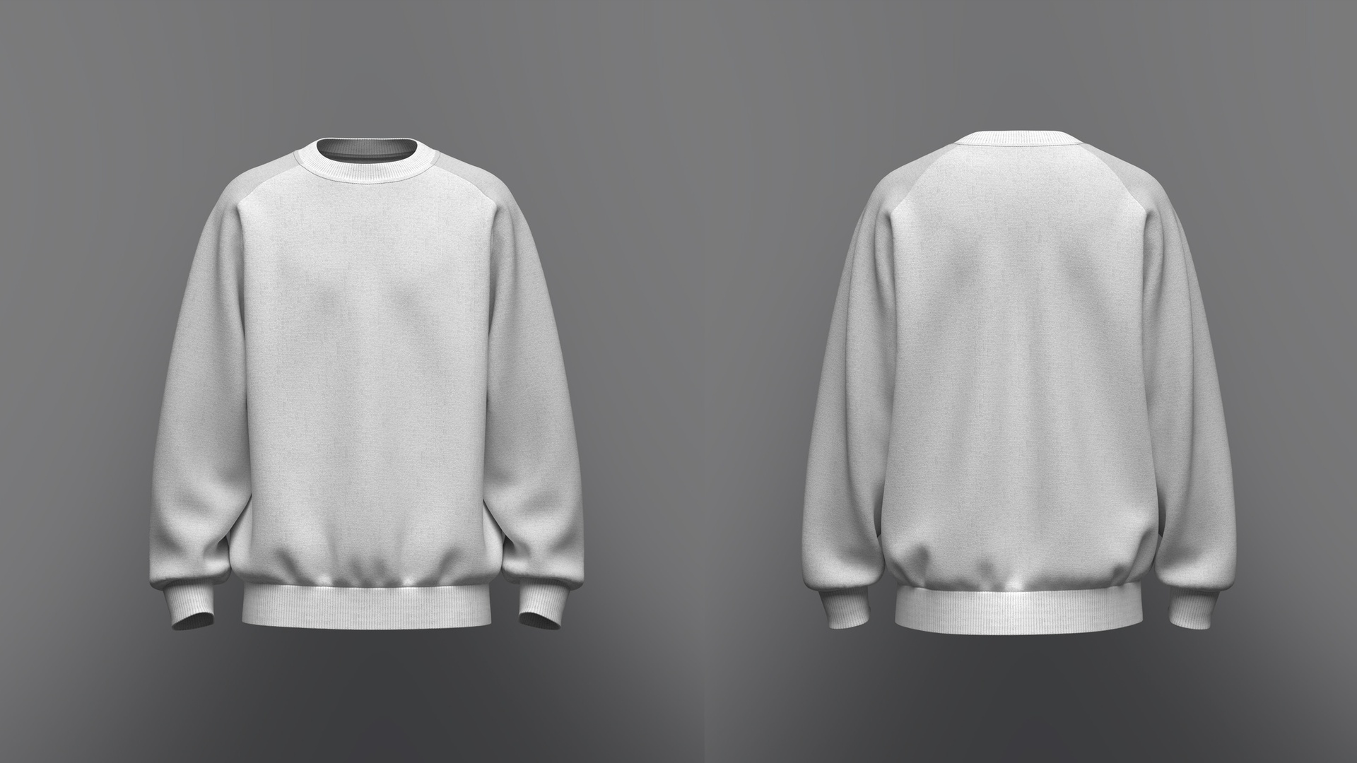 Media 1 for listing Men's Raglan Sweatshirt