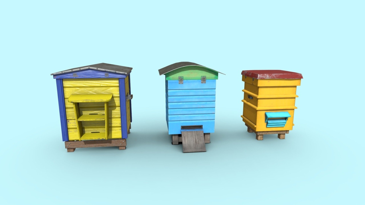 Media 1 for listing Colorful Beehives