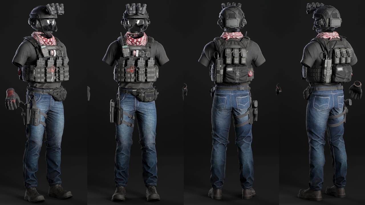 Media 1 for listing Casual Military Outfit 04 - Metahuman
