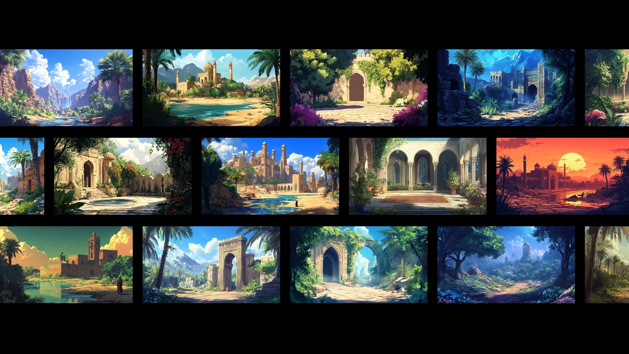 Arabian Dreamscape Backgrounds 제품 등록을 위한 미디어 1개
