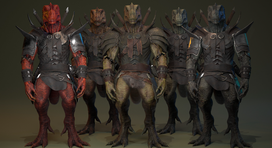 Dinosaur gladiator | Fab