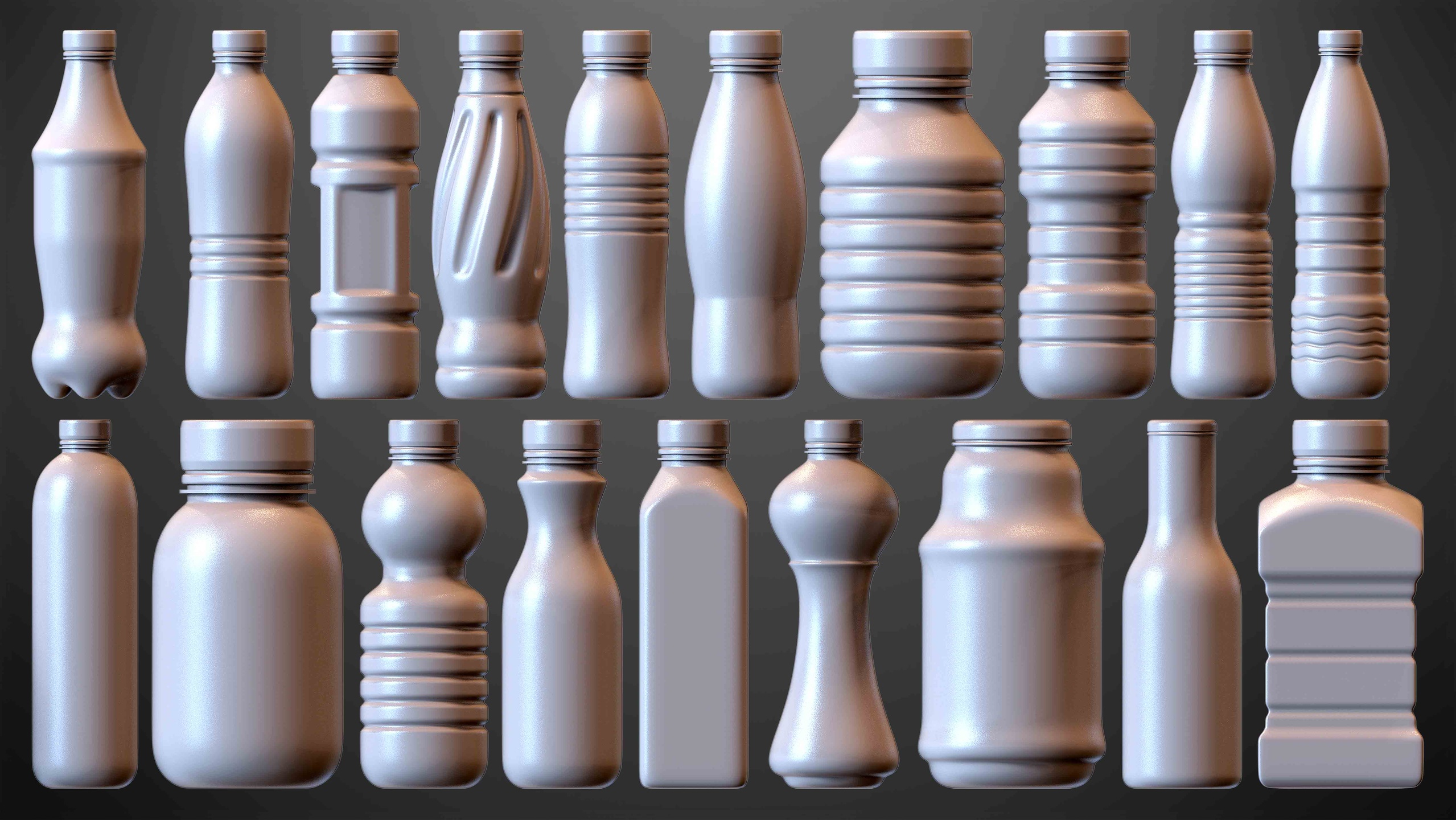 Media 1 for listing Pack of 20 Bottles Kitbash Volume 02