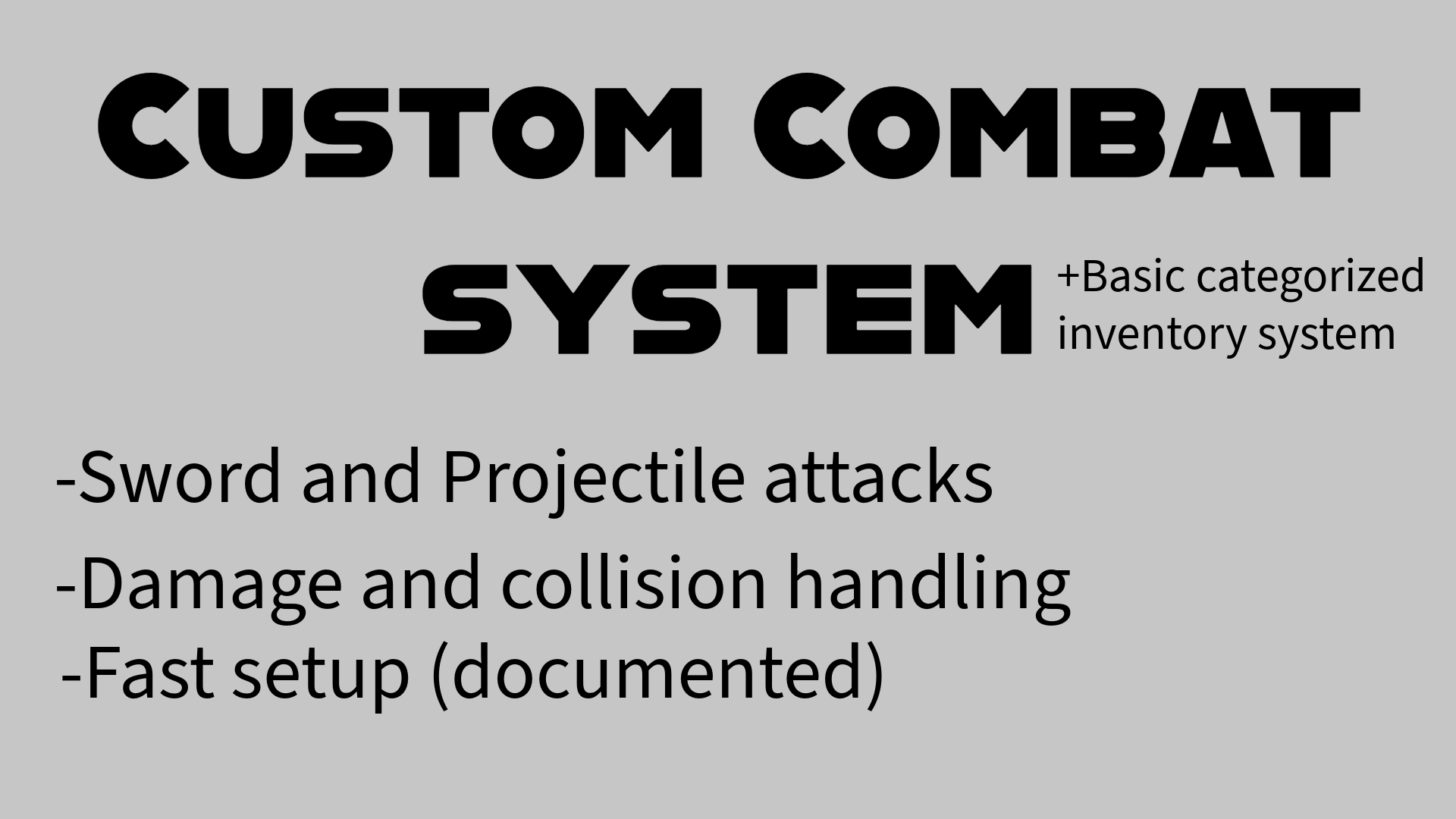 Blueprint Combat System & Inventory System | Fab