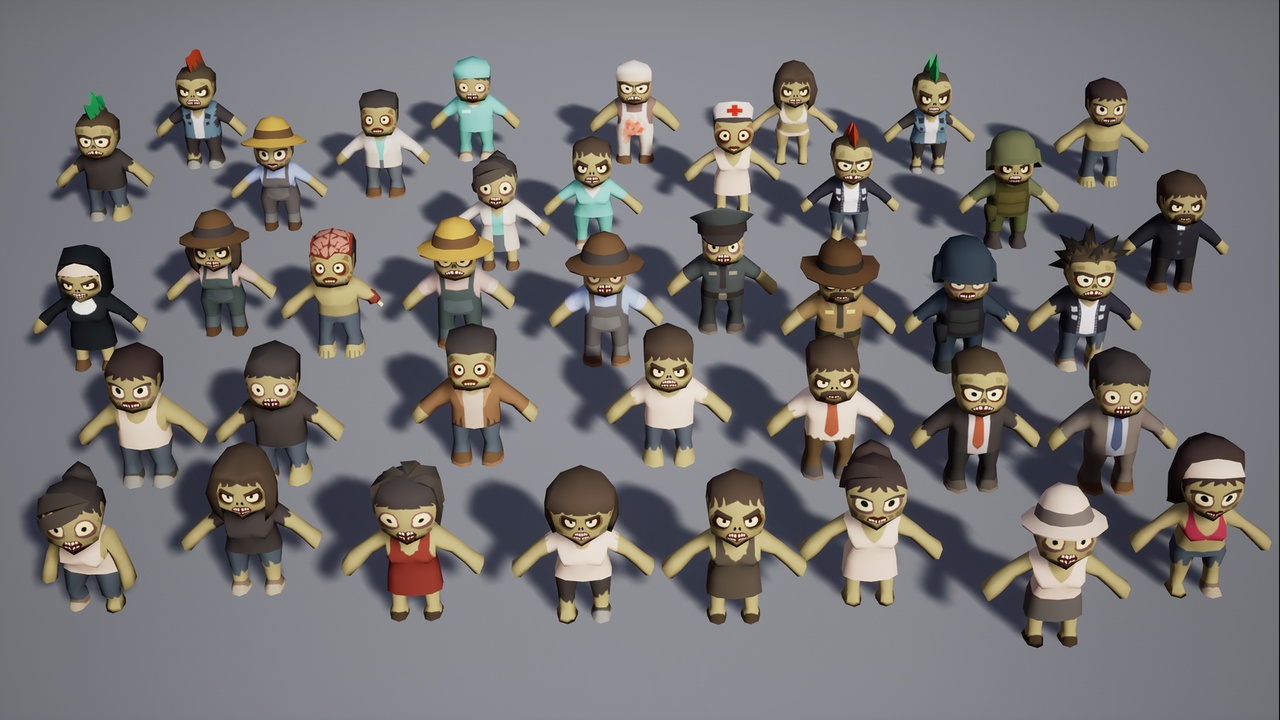 Media 1 for listing Toony Tiny Zombies