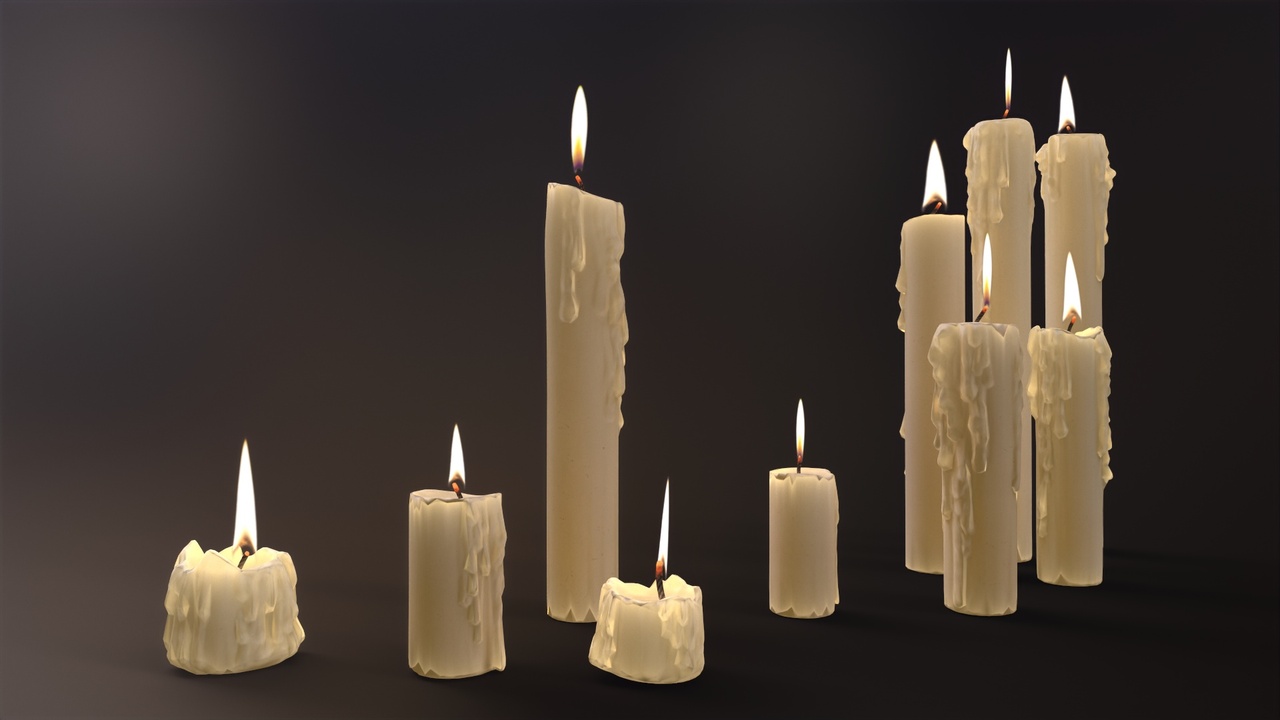 Melted Candles pack 제품 등록을 위한 미디어 1개