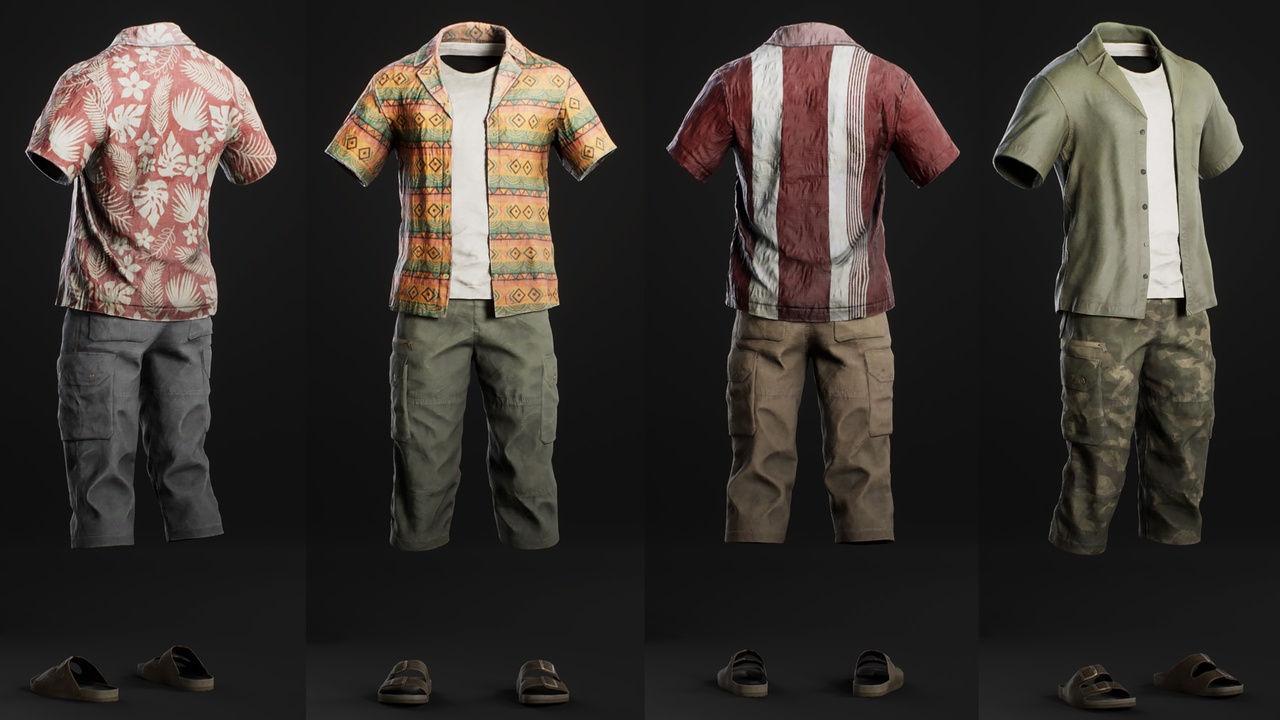 Media 1 for listing Hawaiian Shirt Breeches- Metahuman