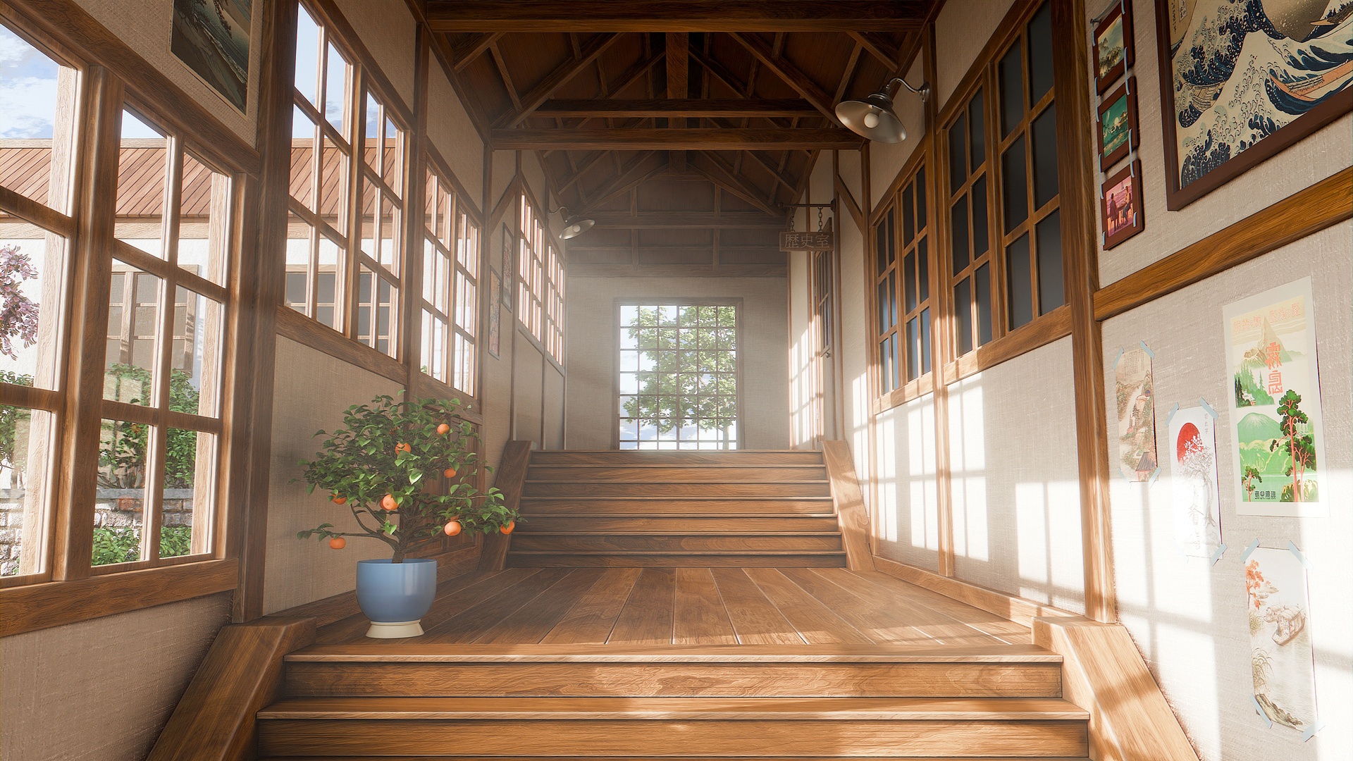 Media 1 for listing Japanese Interior (Stylized Corridor)