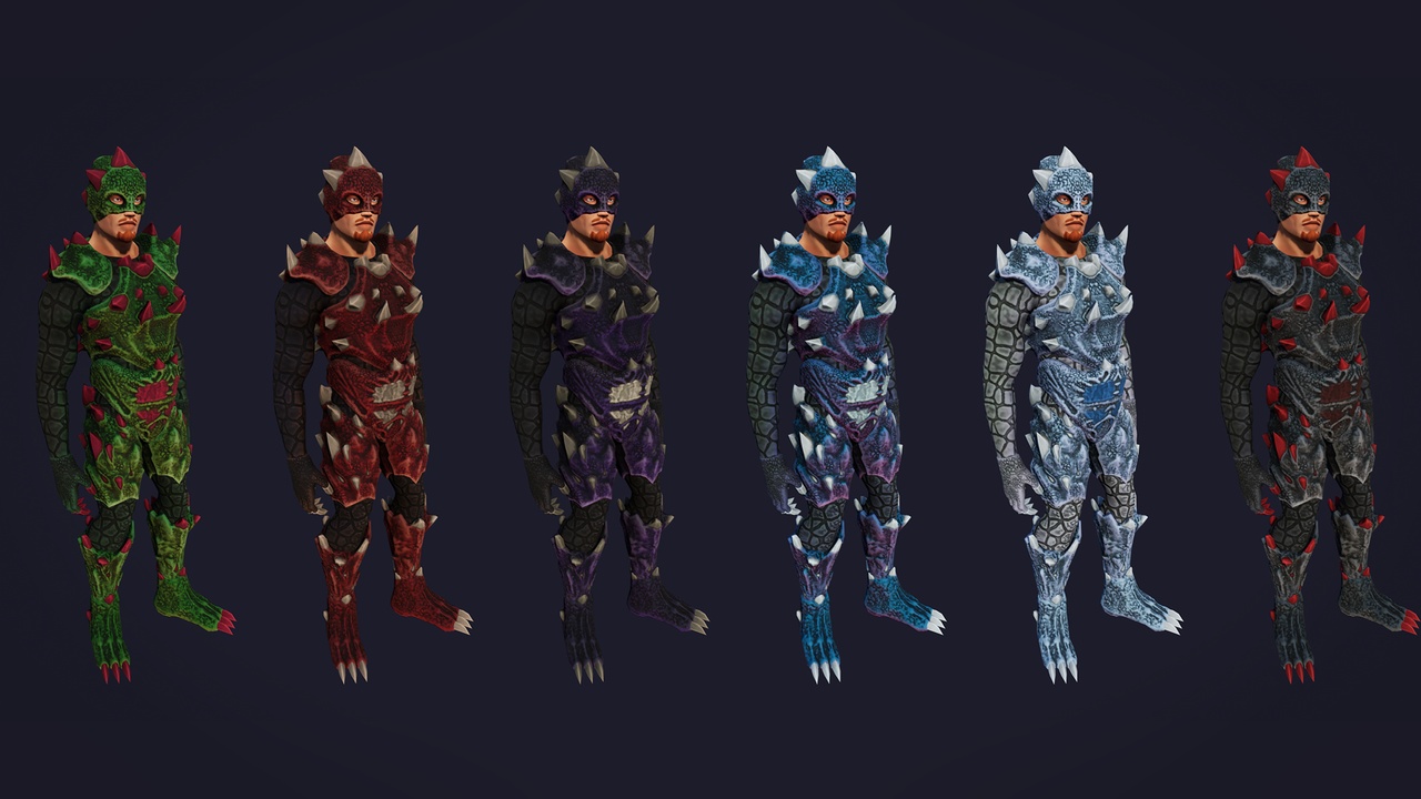 Media 1 for listing Corrupted Armor Set - Stylized RPG
