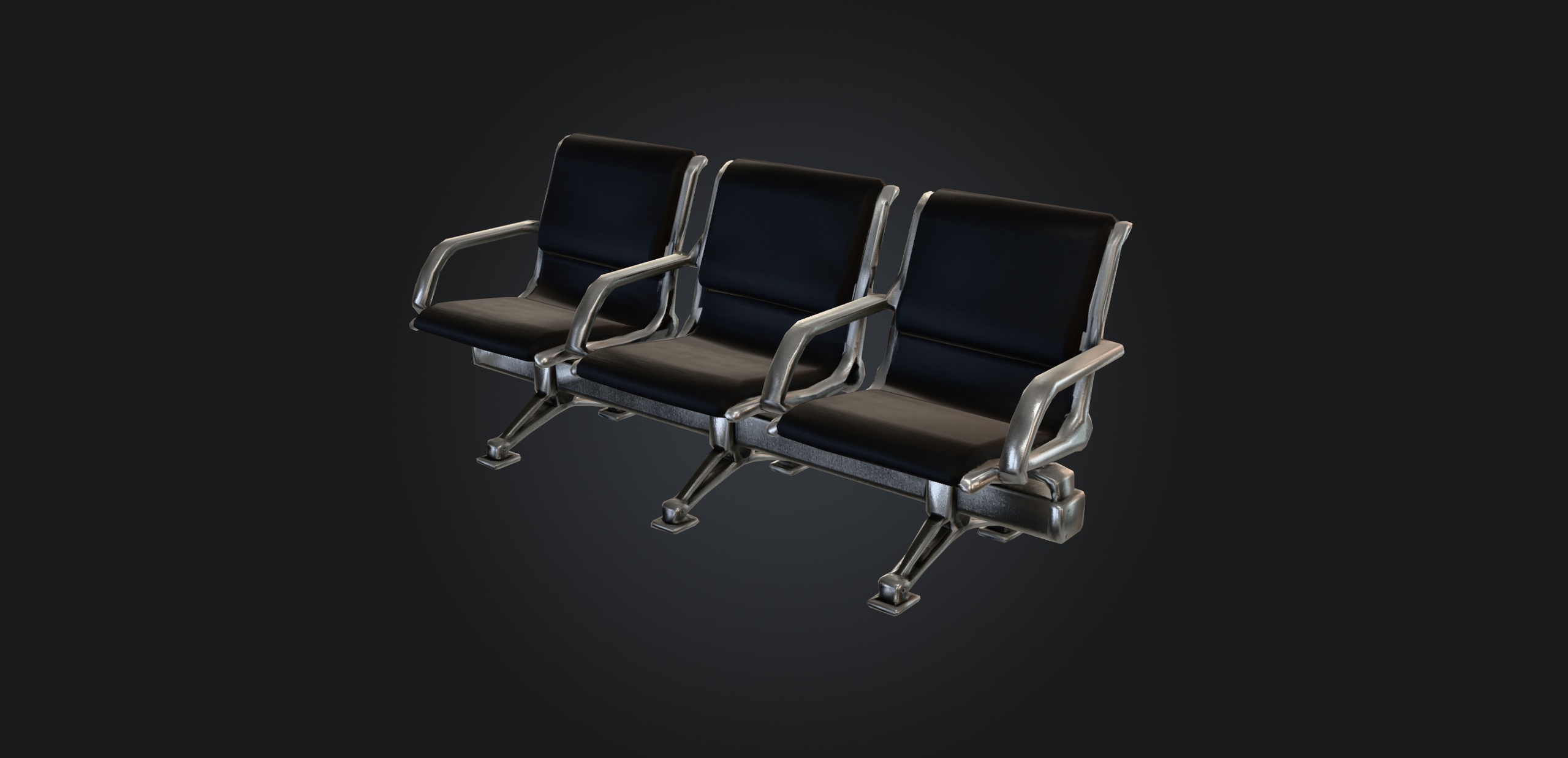 Media 1 for listing Modern Airport Terminal Seating (4K PBR)