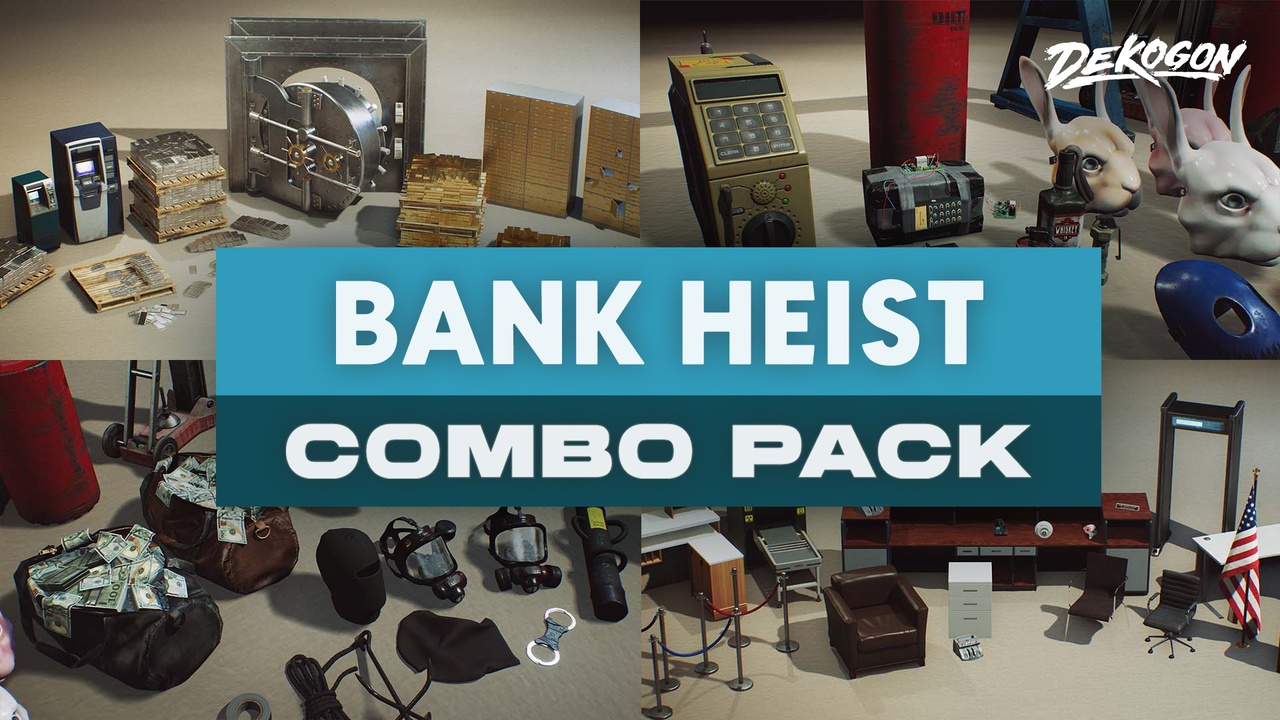 Media 1 for listing Bank Heist - COMBO Prop Pack (VOL 1-3)