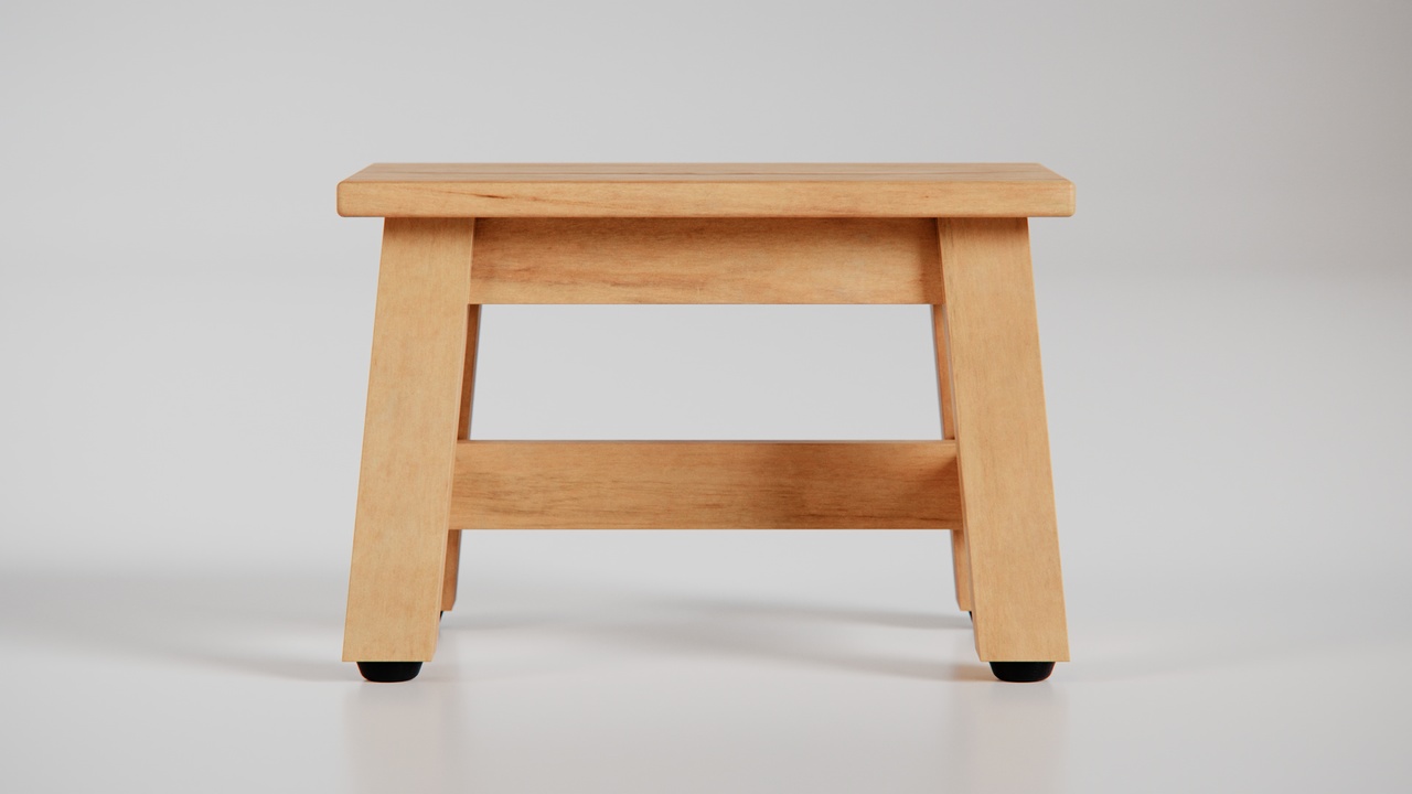 Media 1 for listing Wooden Stool 30x20x21