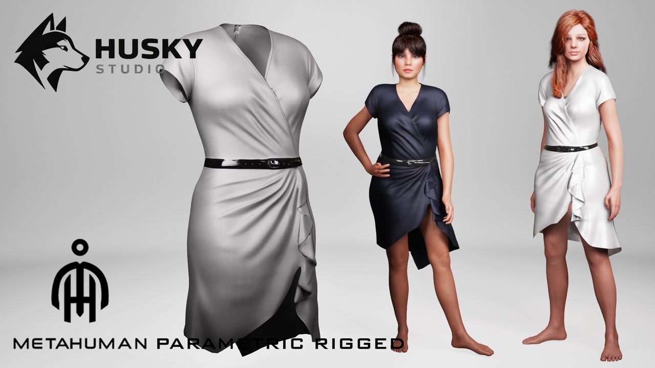 Media 1 for listing Dress - 59 - Metahuman - Parametric outfit