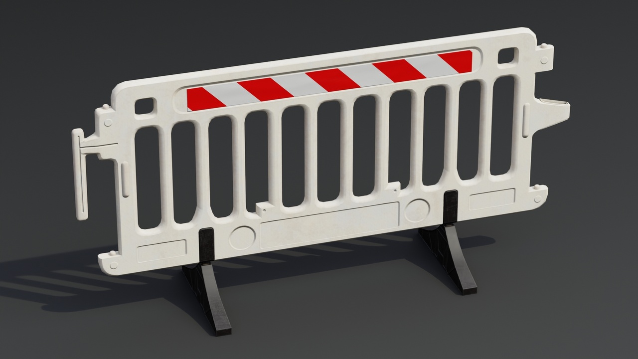 Media 1 for listing Plastic Barricade A02 PBR Game-Ready
