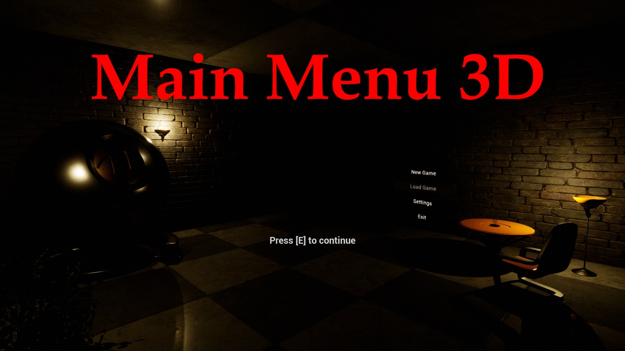 Media 1 for listing Main Menu 3D