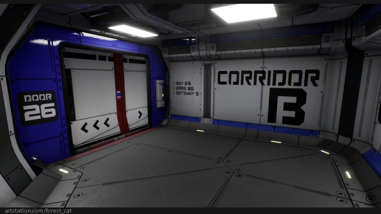 Media 1 for listing Modular Sci Fi Corridor B