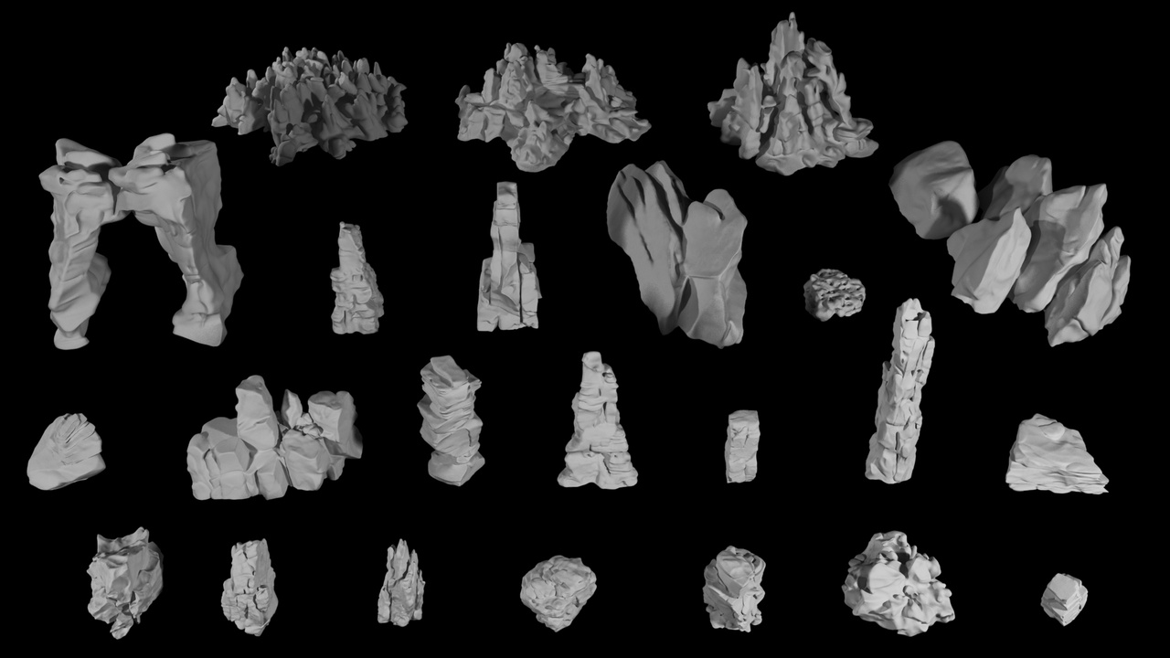 Media 1 for listing 3D Rock and Stone Collection