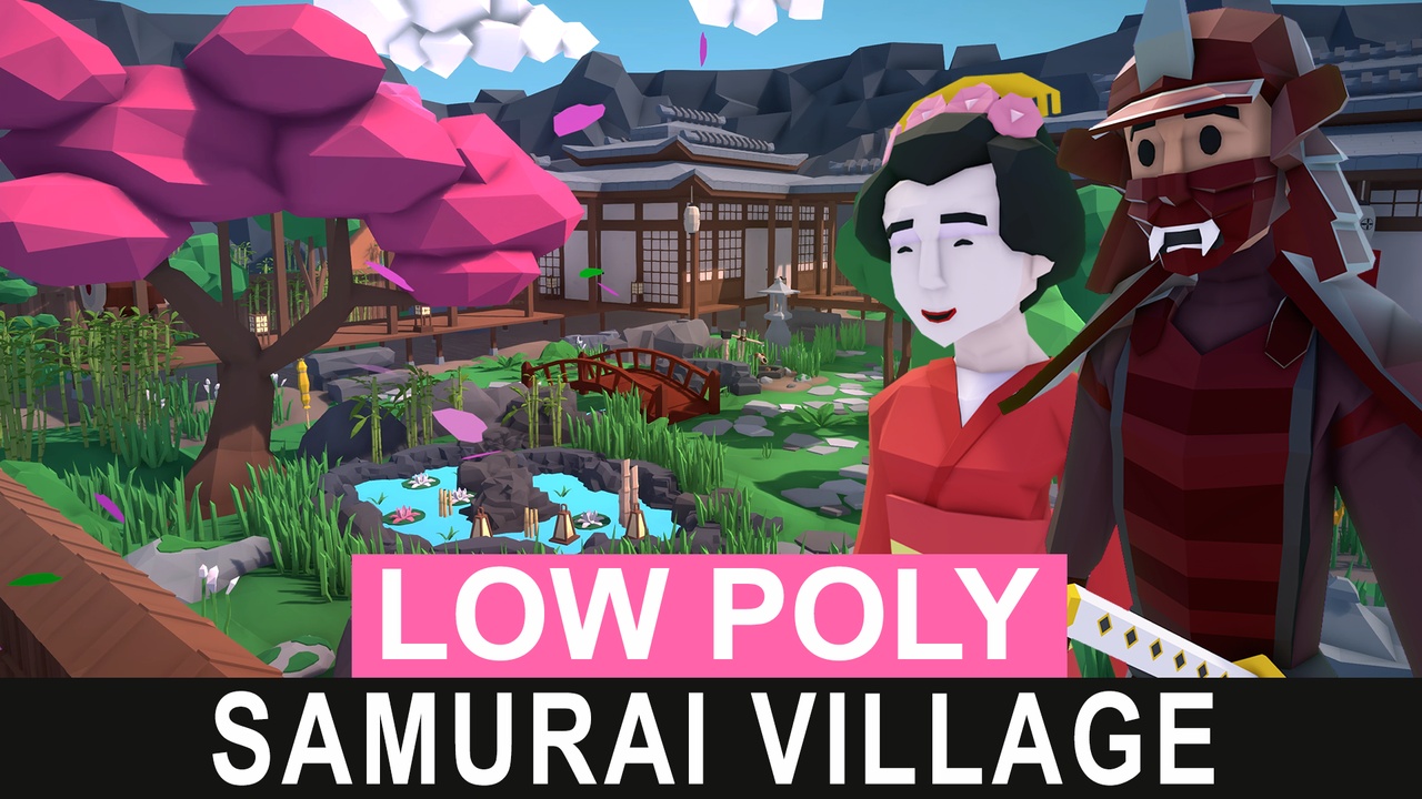 Low Poly Samurai Village 제품 등록을 위한 미디어 1개