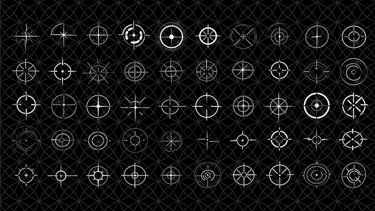 Media 1 for listing 50 Pieces - Crosshair Icons Alpha/Decal Pack Vol 01