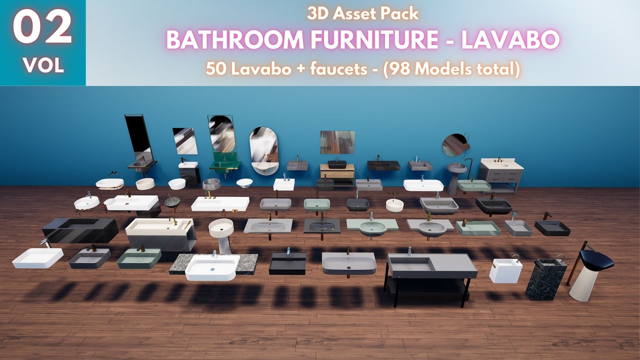 Media 1 for listing BATHROOM FURNITURE VOL 2 - Lavabo + Faucets Collection