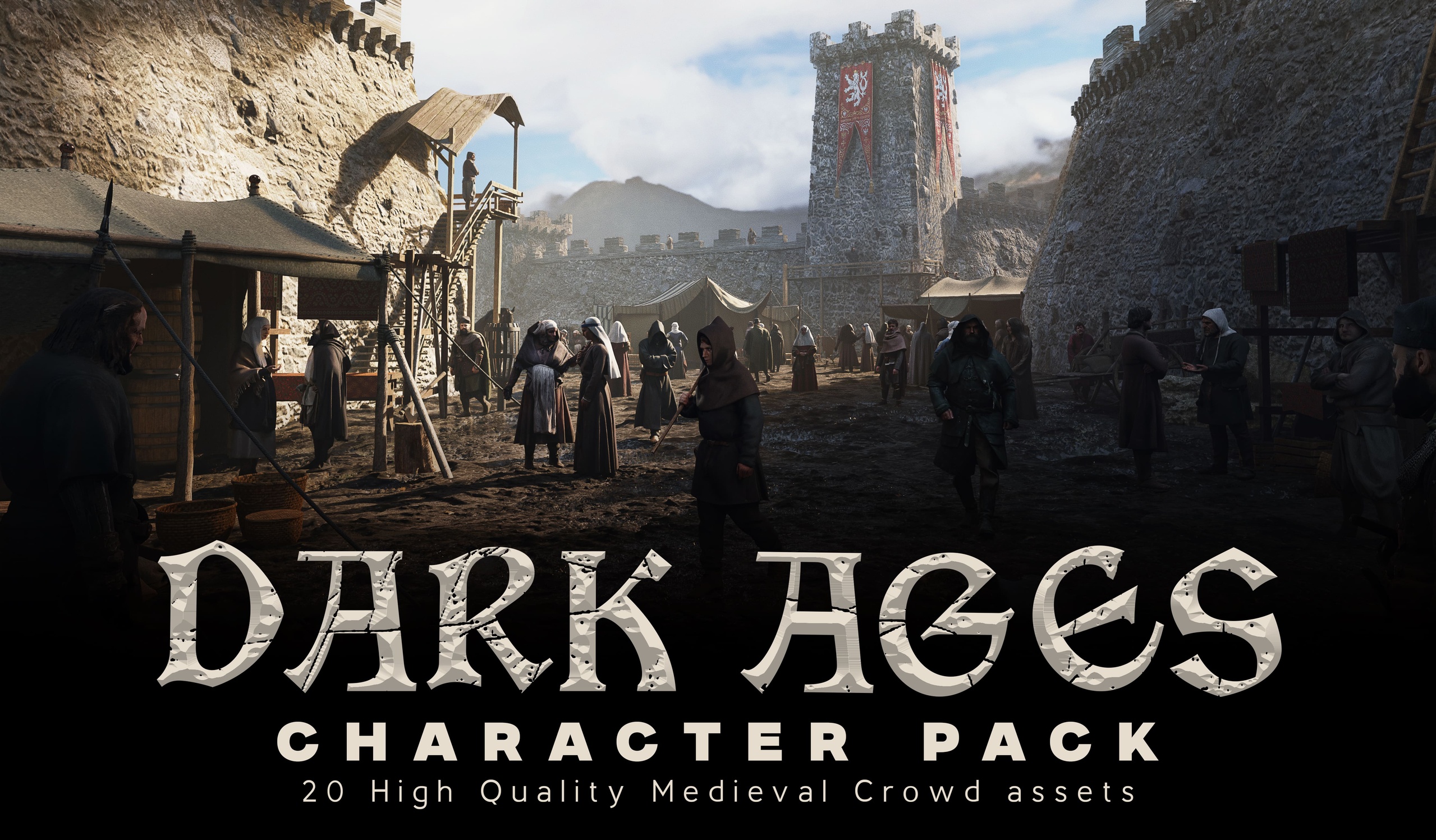 Media 1 for listing Medieval Dark Ages – Historic Modular Character Asset Pack