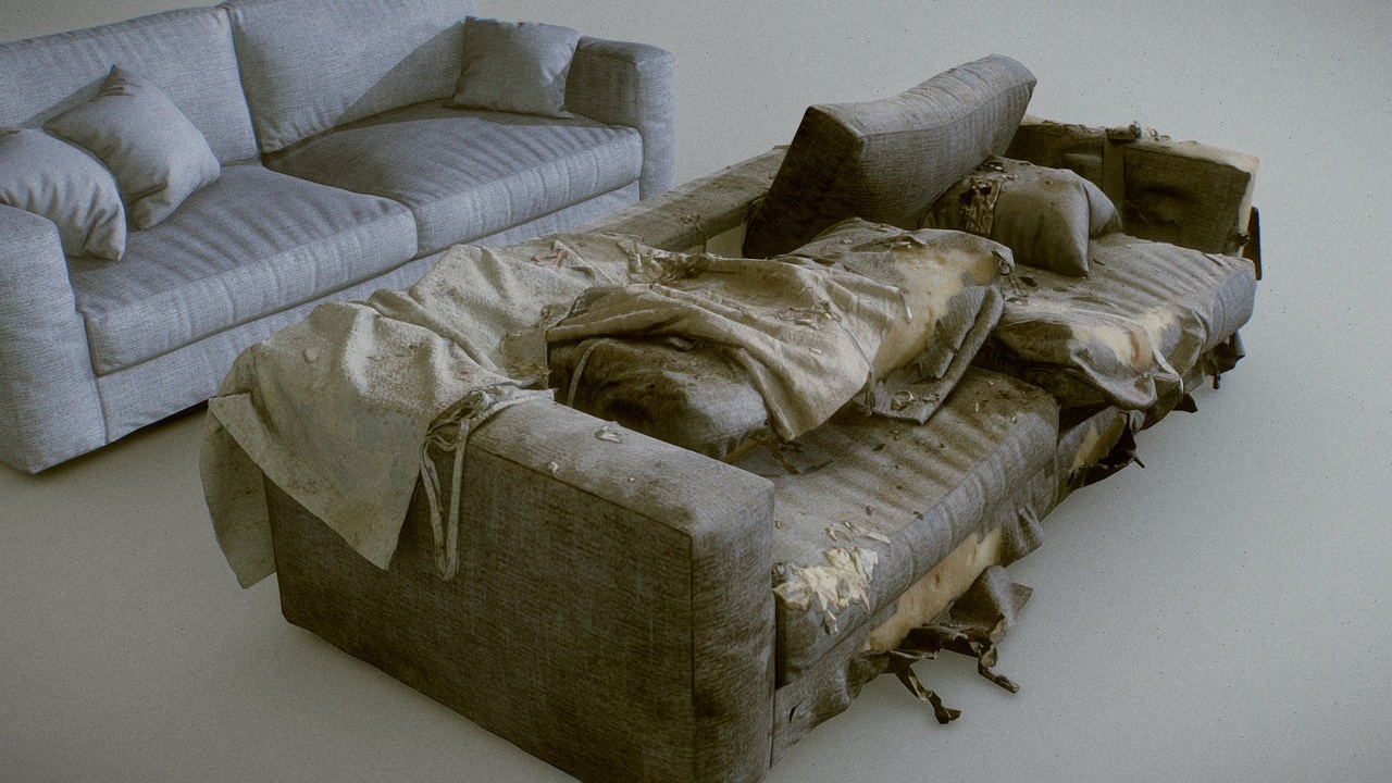Media 1 for listing trashy backyard sofa